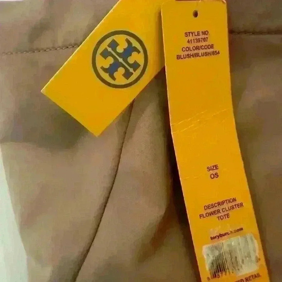 Tory Burch Flower Cluster tote purse in Blush NWT - Picture 7 of 9